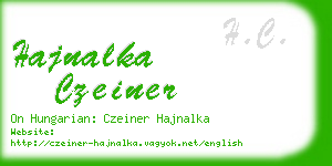 hajnalka czeiner business card